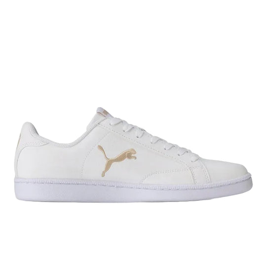 Smash Cat Leather Unisex White Sneakers