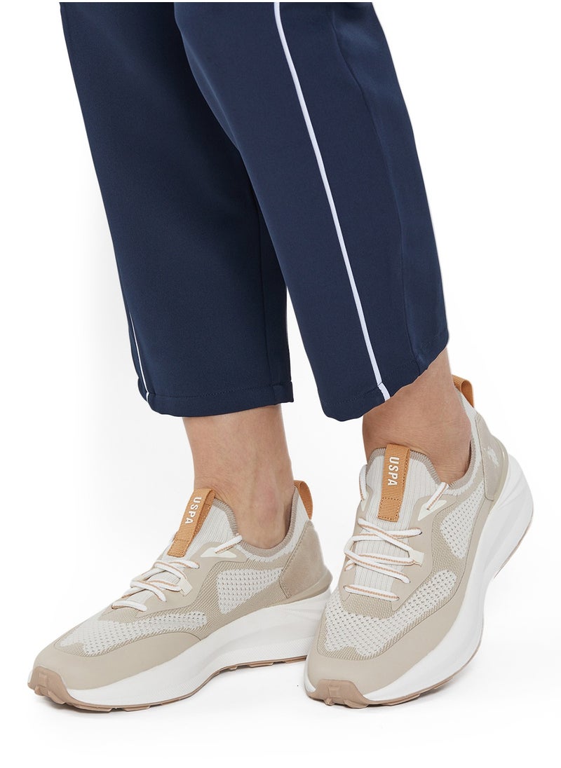 Women's Beige Low-Top Ultra-Light Shoe – Your All-Day Friend Who Really Cares for Your Feet, from Morning Jogs to Late-Night Strolls!