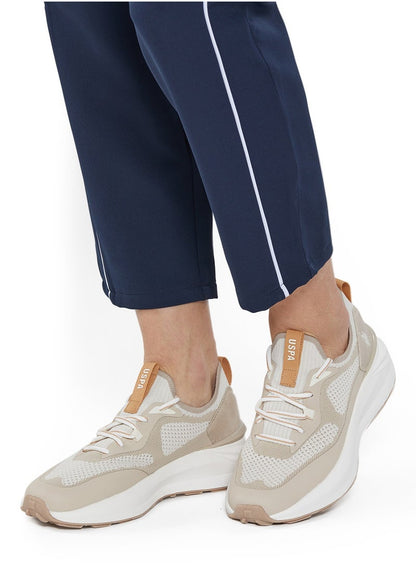 Women's Beige Low-Top Ultra-Light Shoe – Your All-Day Friend Who Really Cares for Your Feet, from Morning Jogs to Late-Night Strolls!