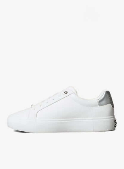 Leather Metallic Backtab Trainers