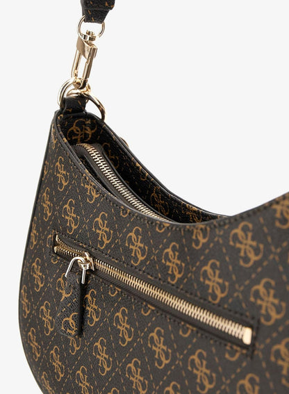 Noelle Logo Zip Through Shoulder Bag