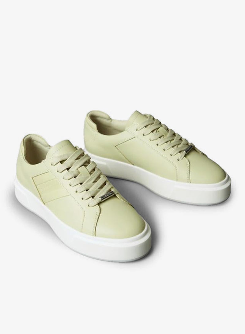 Leather Logo Tape Trainers