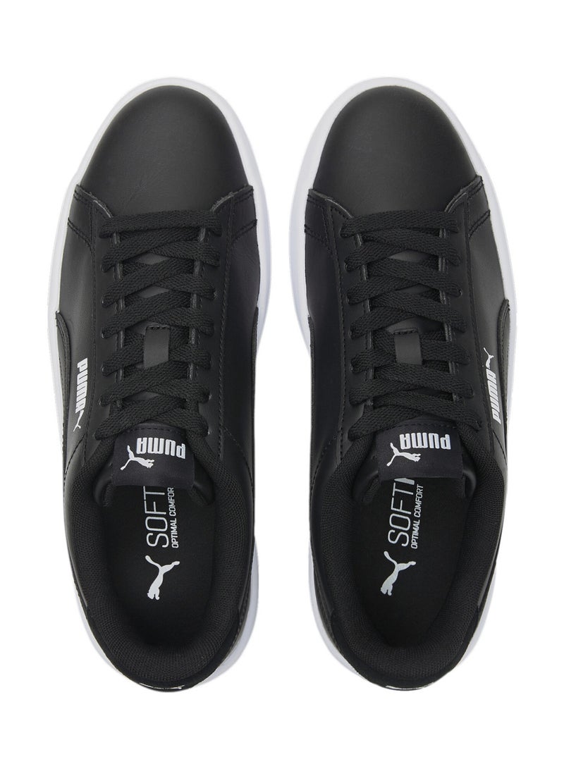 Lily Platform Womens Black Lace Up Sneakers
