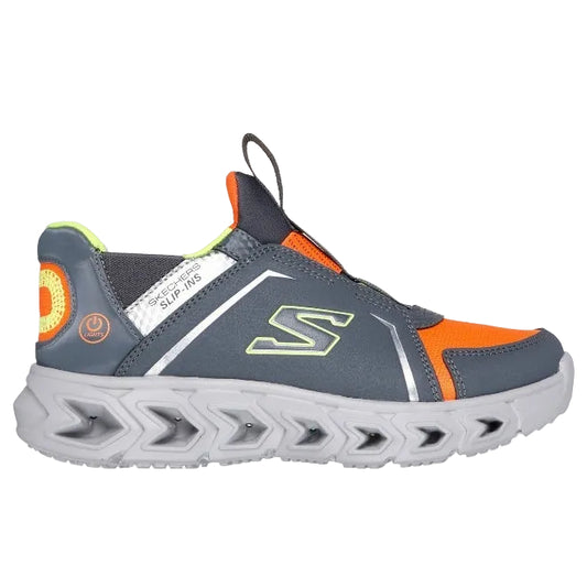 Skechers HYPNO-FLASH 2.0 Kids' Grey Slip-On Shoes