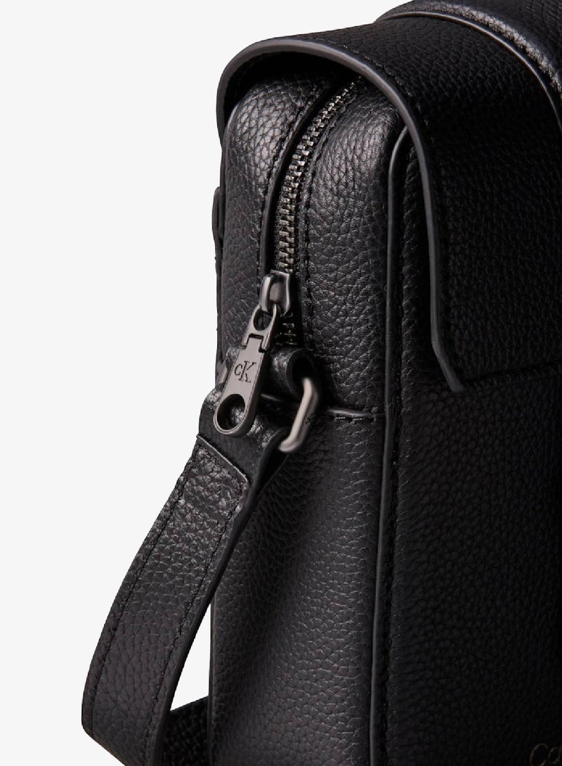 Leather Slim Reporter Bag