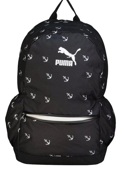 Men Brand Logo Streak Backpack, Black