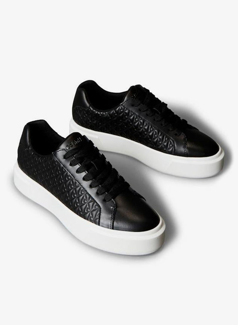 Leather Emblem Logo Trainers