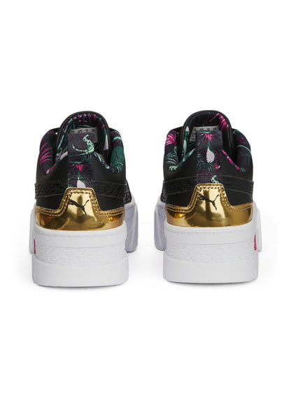 Mayze Vacay Queen Youth Girls Black Platform Sneakers