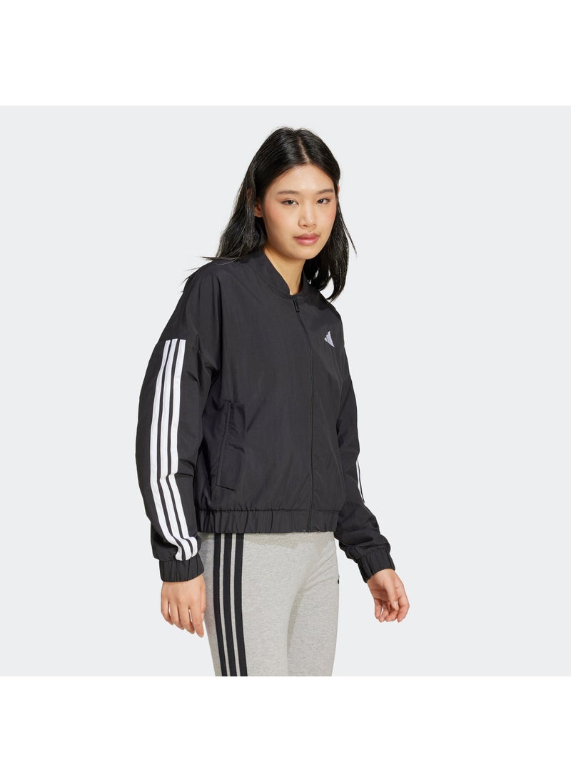 Essentials 3 Stripes Lifestyle Woven Bomber Jacket