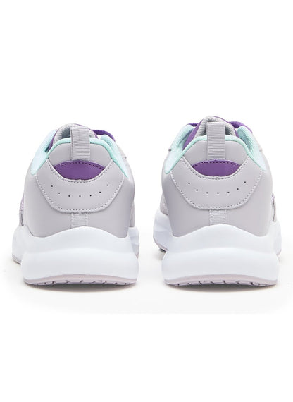 Women's Lightweight Sneakers - Stylish Lavender and Mint Accents, Comfortable Casual Shoes for Everyday Wear