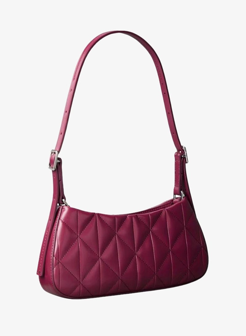 Quilted Emblem Logo Small Shoulder Bag