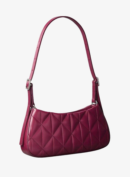 Quilted Emblem Logo Small Shoulder Bag