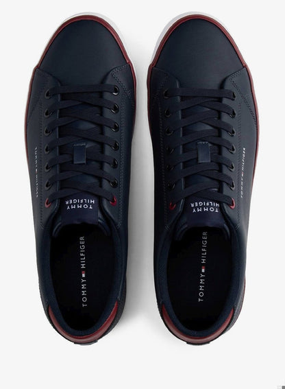 Logo Trainers With Leather