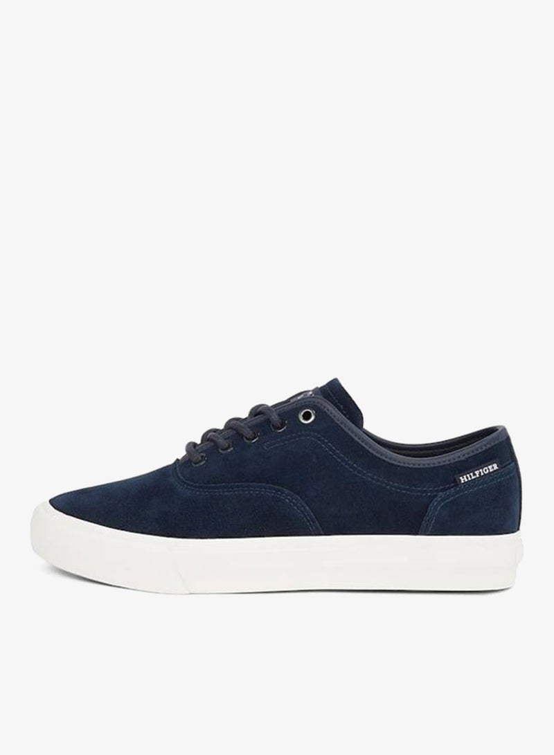 HIGH VULCANISED LOW OXFORD SUEDE TRAINERS
