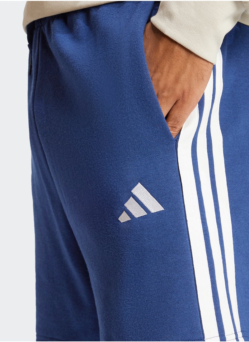 Essential 3 Stripe French Terry Shorts
