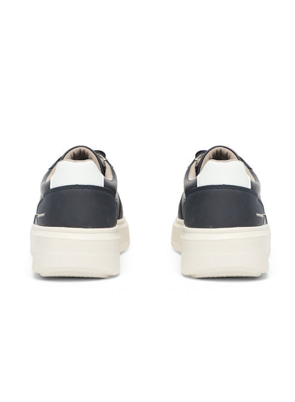 Men's Navy Low-Top Casual Sneakers – Classic Style with Durable Sole for All-Day Comfort