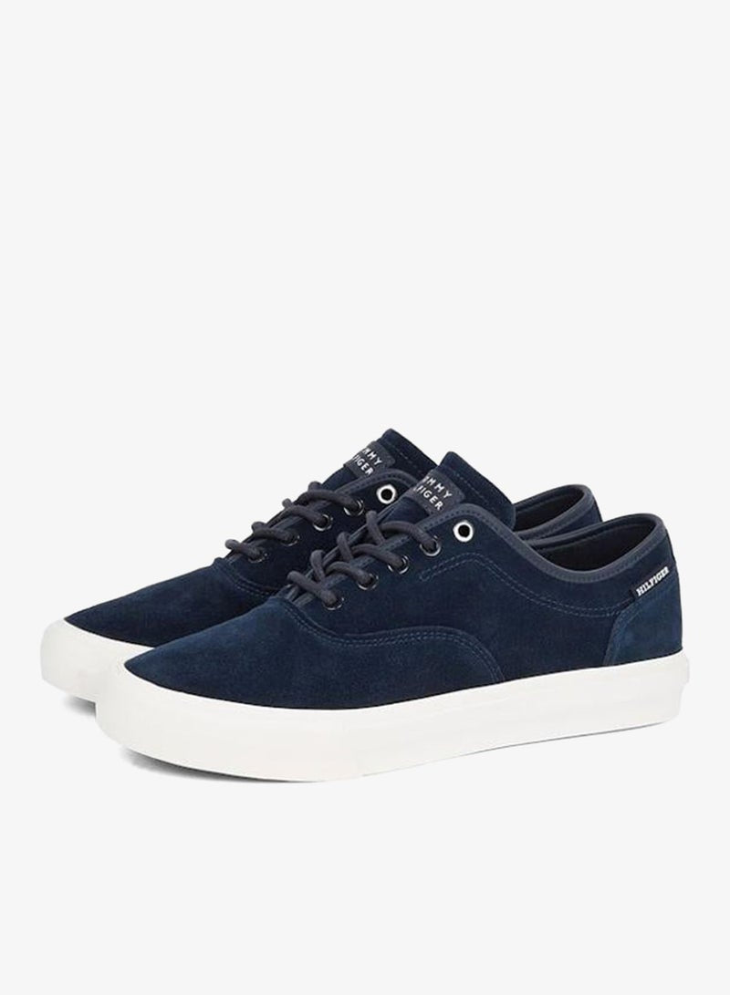 HIGH VULCANISED LOW OXFORD SUEDE TRAINERS