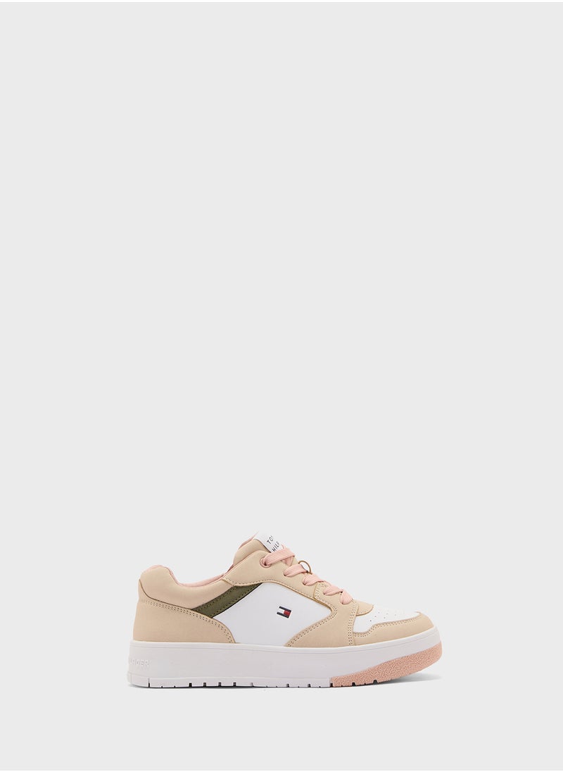 Youth Low Top Lace Up Sneakers
