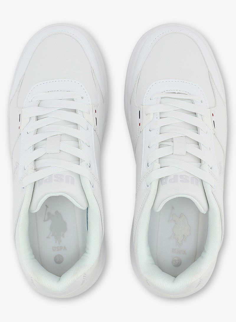 Women's  White Low-Top Sneakers - Style that Moves, Comfort Shoes that Lasts