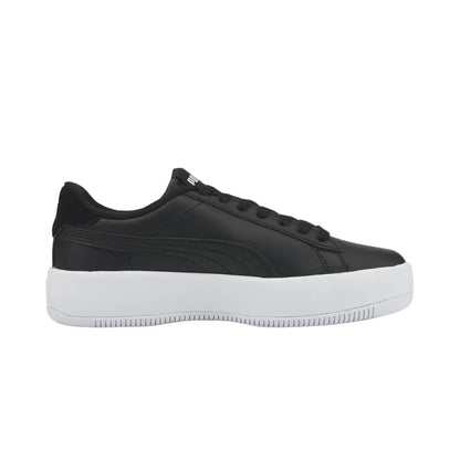 Lily Platform Womens Black Lace Up Sneakers