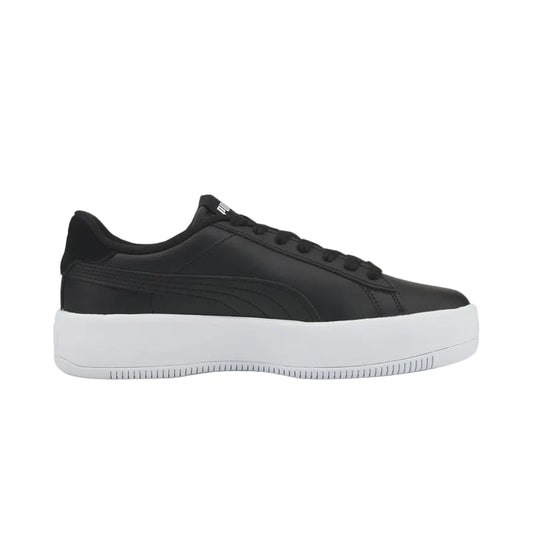 Lily Platform Womens Black Lace Up Sneakers