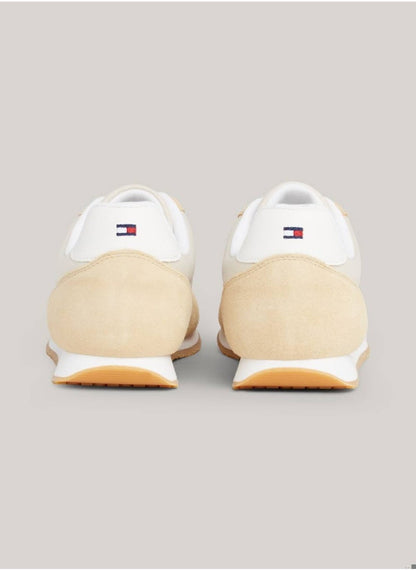 Women's Heritage Suede Flag Runner Trainers -  Suede upper, Beige