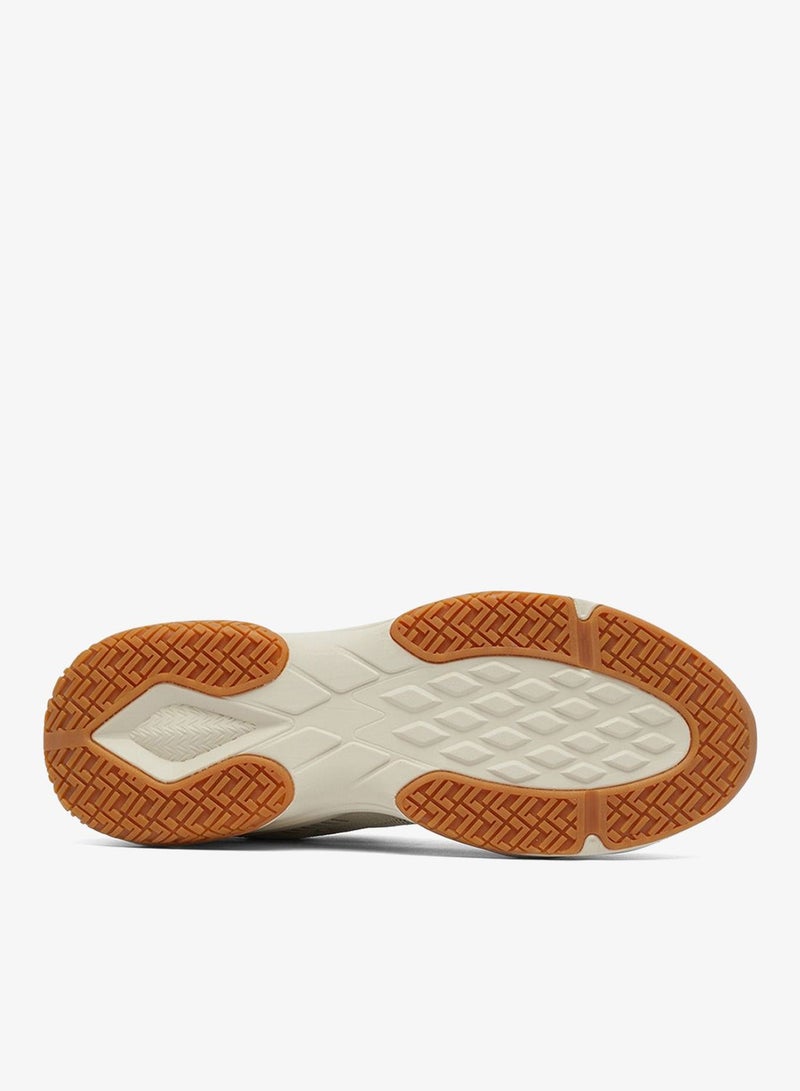 Men's Beige Low-Top Sneakers - Lightweight Shoes Lace-Up Design, Comfortable for Everyday Outfits