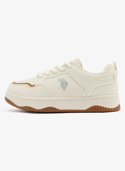 Women's  Beige Low-Top Sneakers - Style that Moves, Comfort Shoes that Lasts