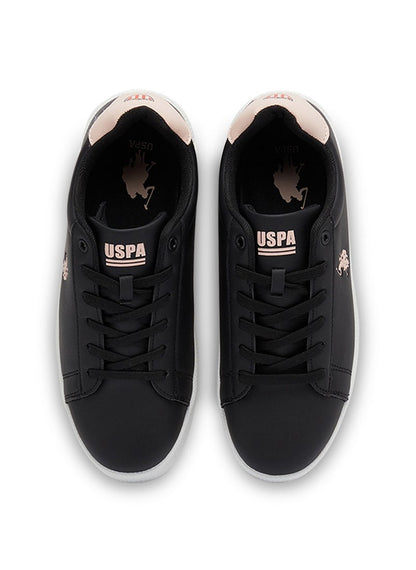 Women's Black Low-Top Sneakers - High-Quality Sole for Everyday Look