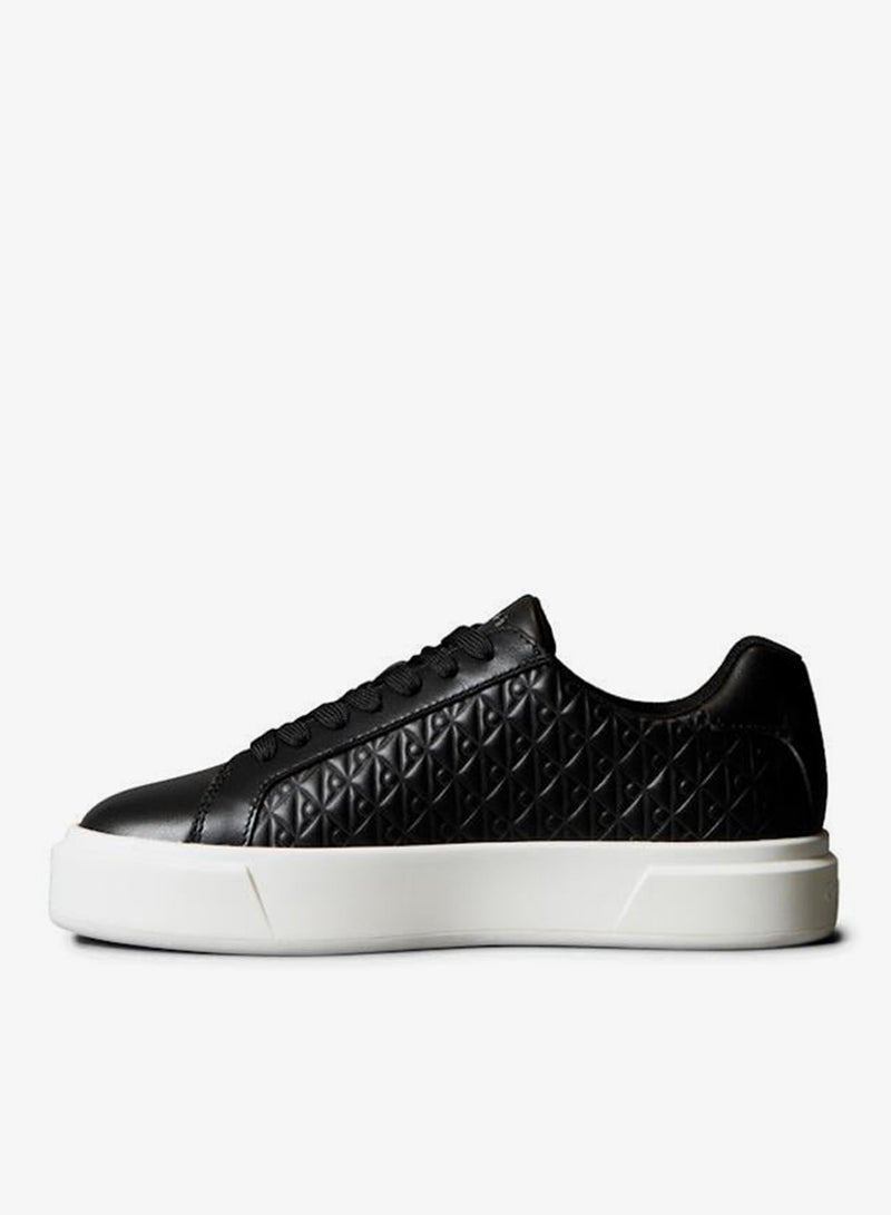 Leather Emblem Logo Trainers
