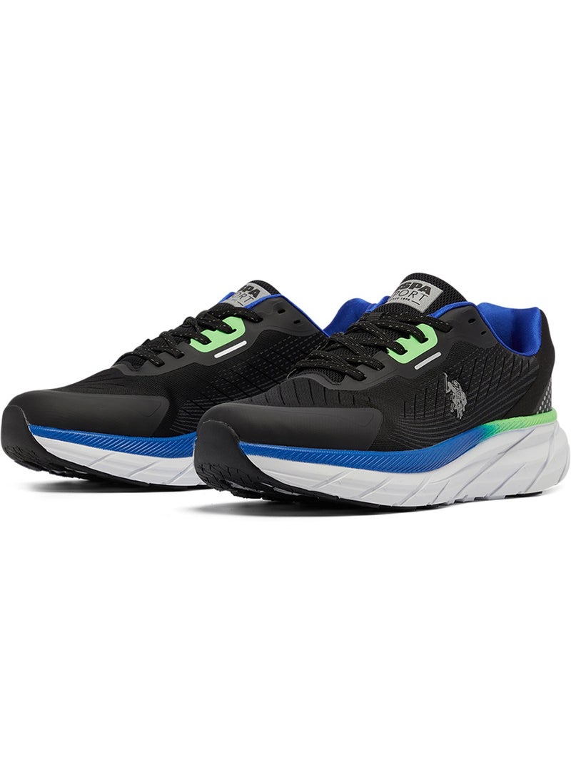 Men's Black Low-Top Sneakers - Lightweight Lace-Up Design, Comfortable for Everyday Outfits