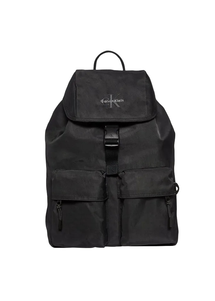 Nylon Monogram Logo Top Flap Backpack