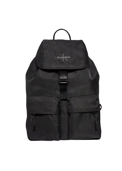 Nylon Monogram Logo Top Flap Backpack