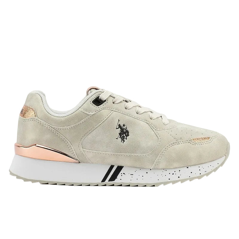 Women's Beige Lightweight Shoes Sneakers - Comfortable Casual for Everyday Wear