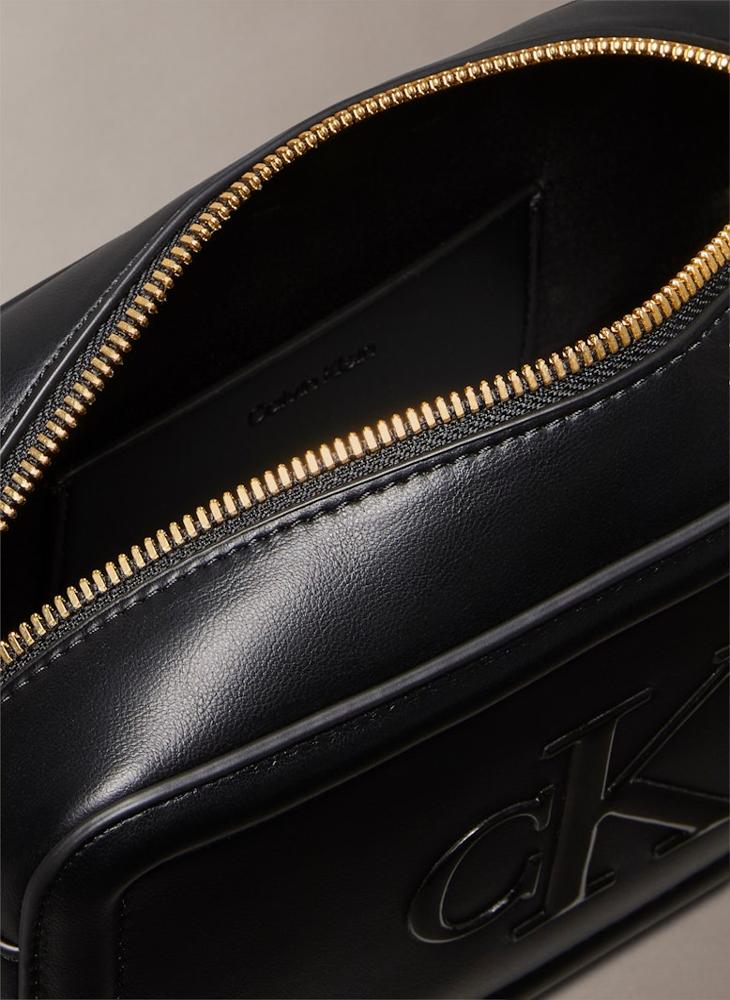 Embossed Monogram Camera Bag