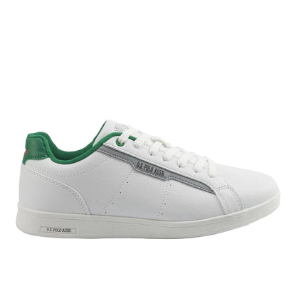 Men's White Casual Lace-Up Sneakers, Lightweight Shoes for Everyday Wear