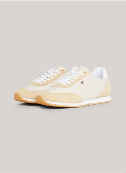 Women's Heritage Suede Flag Runner Trainers -  Suede upper, Beige