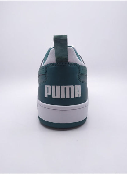 Dribble Unisex White Green Sneakers