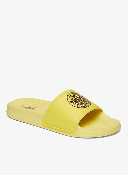 Women's Yellow Slides, Perfect for Casual Outfit