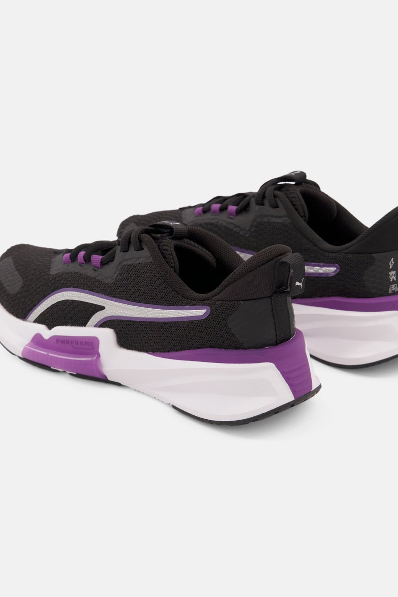 Women Pwr Frame 2 Lace Up Training Shoes, Black