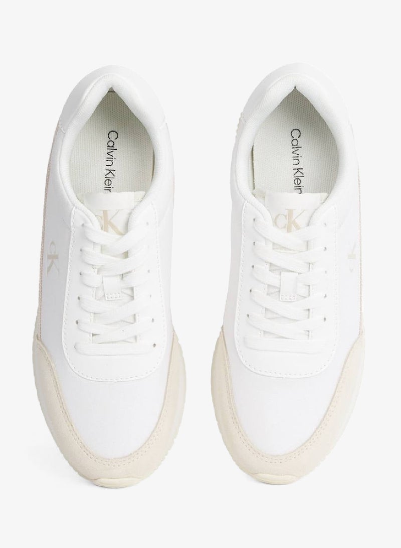 Retro Low Lace Up Canvas Runner Sneakers
