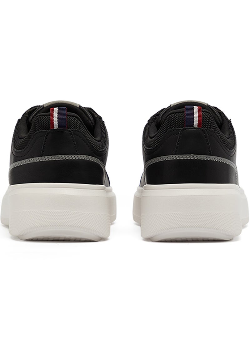 Men's Black Low-Top Sneakers - Designed for Style