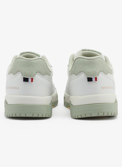 Women's White Sneakers - Bold Rugged Style Shoes with Durable Sole for Outdoor Wear