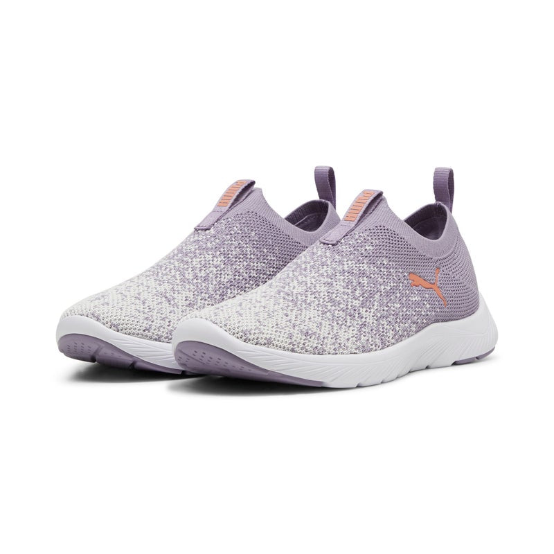 Softride Remi Womens Purple Slipon Knit Running Shoes