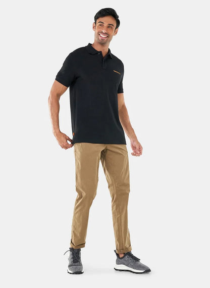 Men's Small Logo Print Polo Shirt