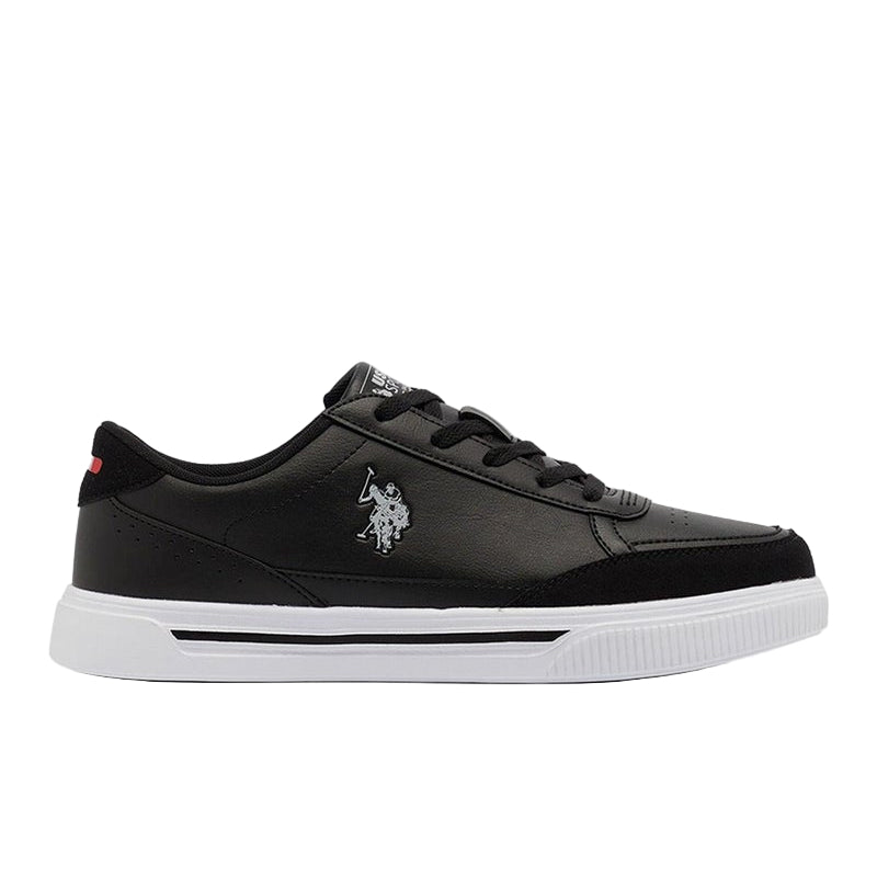 Men's Black Low-Top Sneakers - Lightweight Shoes Lace-Up Design, Comfortable for Everyday Outfits