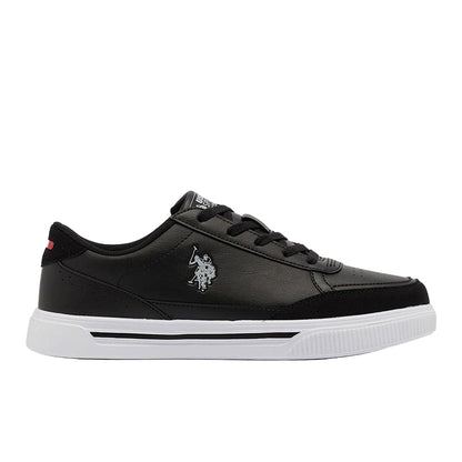 Men's Black Low-Top Sneakers - Lightweight Shoes Lace-Up Design, Comfortable for Everyday Outfits