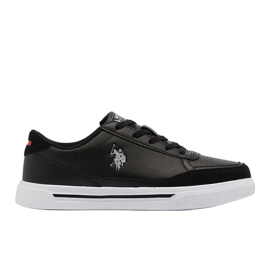 Men's Black Low-Top Sneakers - Lightweight Shoes Lace-Up Design, Comfortable for Everyday Outfits
