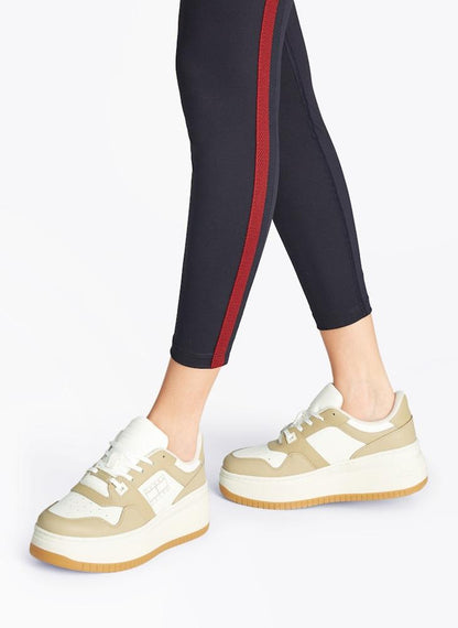 Retro Logo Lace Up Sneakers