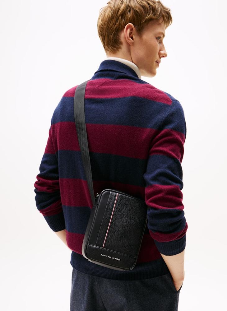 Central Logo Detail Messenger Bag